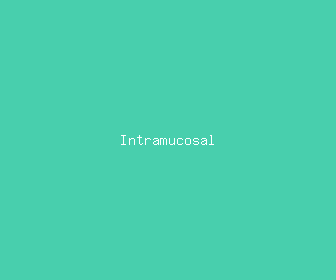 intramucosal meaning, definitions, synonyms
