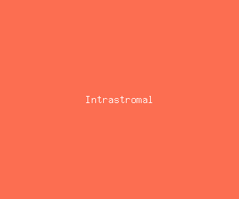 intrastromal meaning, definitions, synonyms