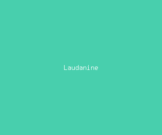 laudanine meaning, definitions, synonyms