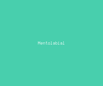 mentolabial meaning, definitions, synonyms