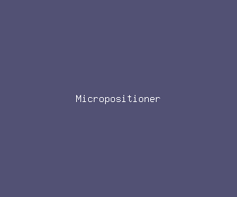micropositioner meaning, definitions, synonyms