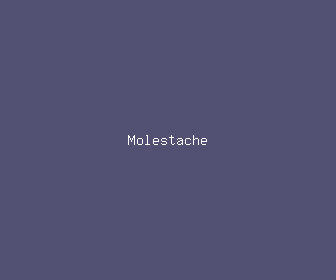 molestache meaning, definitions, synonyms