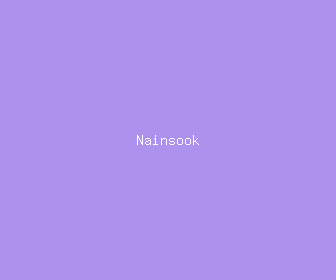 nainsook meaning, definitions, synonyms