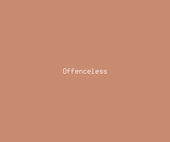 offenceless meaning, definitions, synonyms