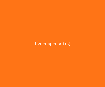 overexpressing meaning, definitions, synonyms