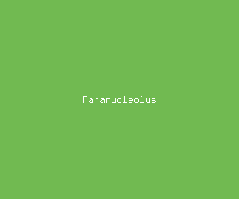 paranucleolus meaning, definitions, synonyms