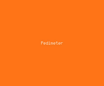 pedimeter meaning, definitions, synonyms