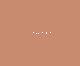 pentadactylate meaning, definitions, synonyms