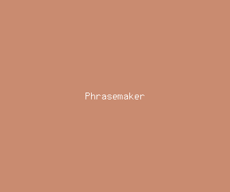 phrasemaker meaning, definitions, synonyms