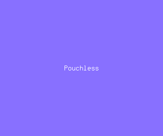 pouchless meaning, definitions, synonyms