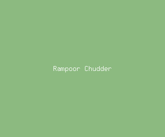 rampoor chudder meaning, definitions, synonyms