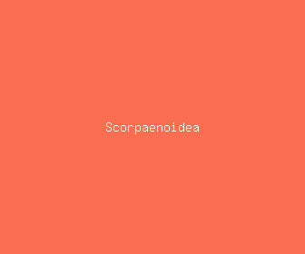 scorpaenoidea meaning, definitions, synonyms