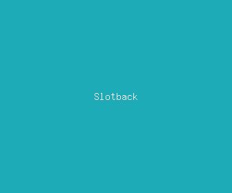 slotback meaning, definitions, synonyms