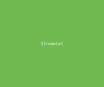 streamlet meaning, definitions, synonyms