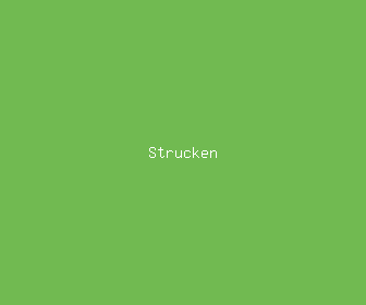 strucken meaning, definitions, synonyms