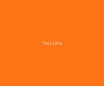 talliate meaning, definitions, synonyms