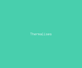 thermalises meaning, definitions, synonyms