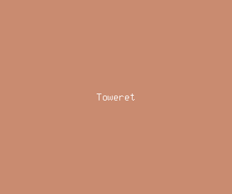 toweret meaning, definitions, synonyms