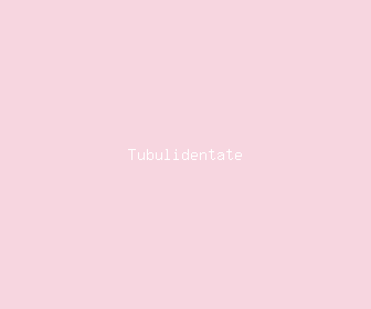 tubulidentate meaning, definitions, synonyms