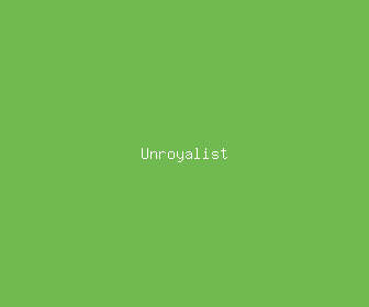 unroyalist meaning, definitions, synonyms