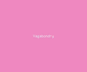 vagabondry meaning, definitions, synonyms